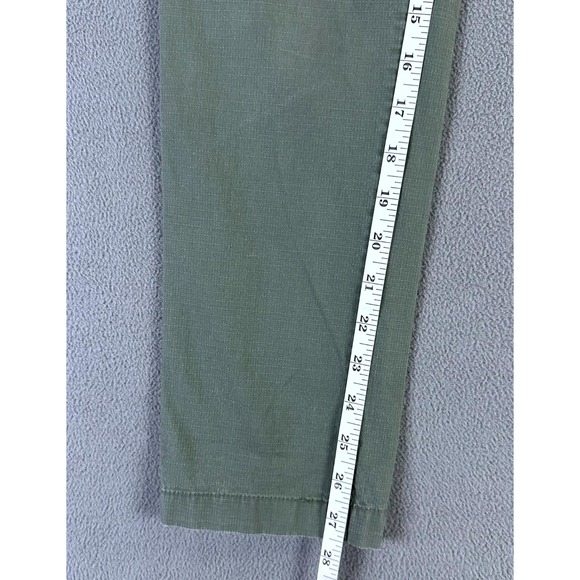 Vuori Pants Womens Medium Army Green DuraTerra Ripstop Organic Cotton Crop - Picture 7 of 8